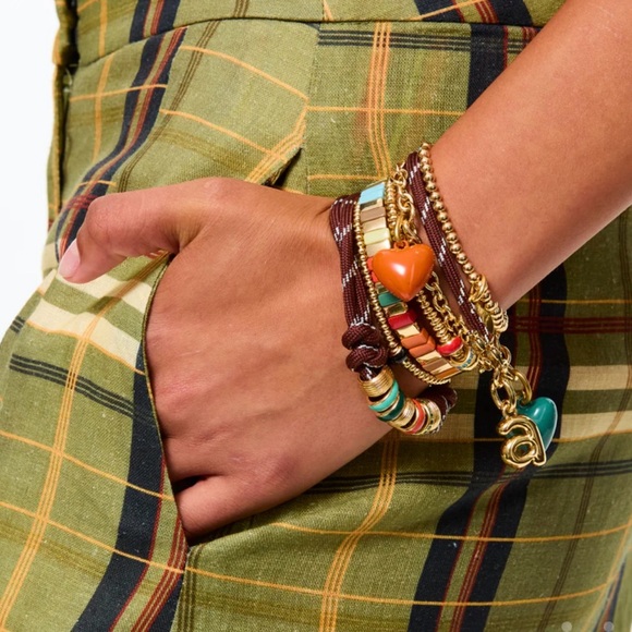 Roxanne Assoulin The Happy Cord Charm Bracelet Blue* Forest Charm - Picture 5 of 9